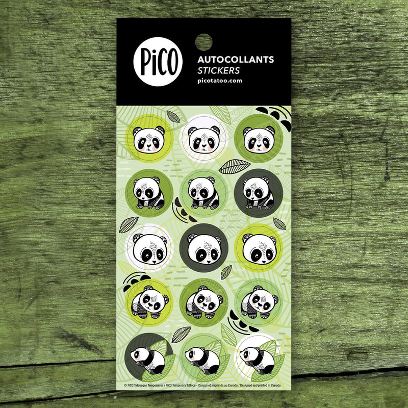 Autocollants, stickers pour enfant à rabais - Panda