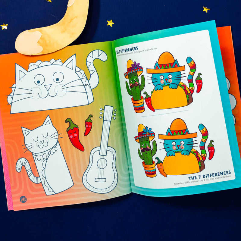 Cahier à colorier pour les amis des chats et des chiens