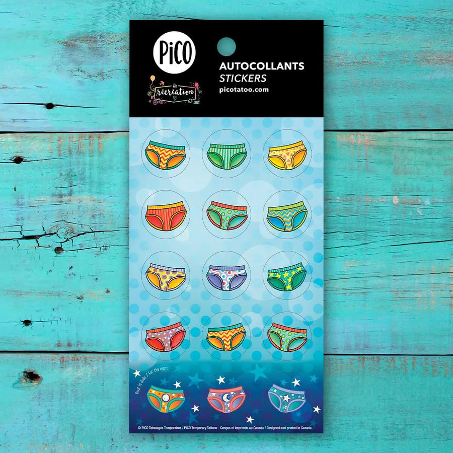 PiCO Tatoo, Autocollants/ Les bobettes, La Récréation