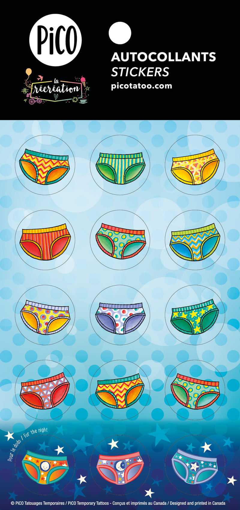 Stickers - Panties - La Recreation