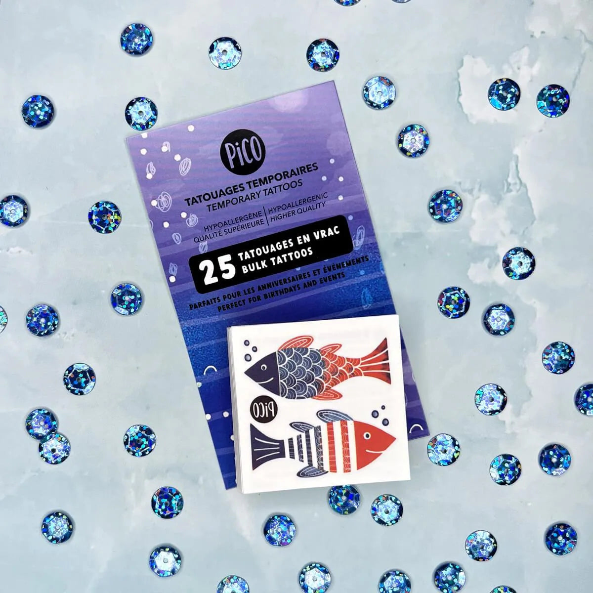 Bulk Summer Fish Temporary Tattoos PiCO Tatoo