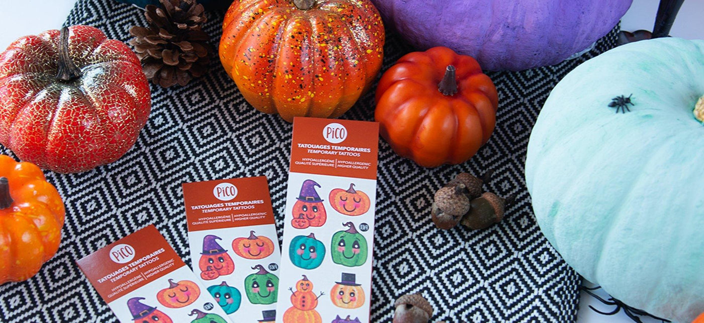 Halloween Temporary Tattoos: Embrace the Spooky Spirit! - Halloween : Autocollants & Tatouages Temporaires - Plongez dans l'esprit d'Halloween et transformez votre célébration!