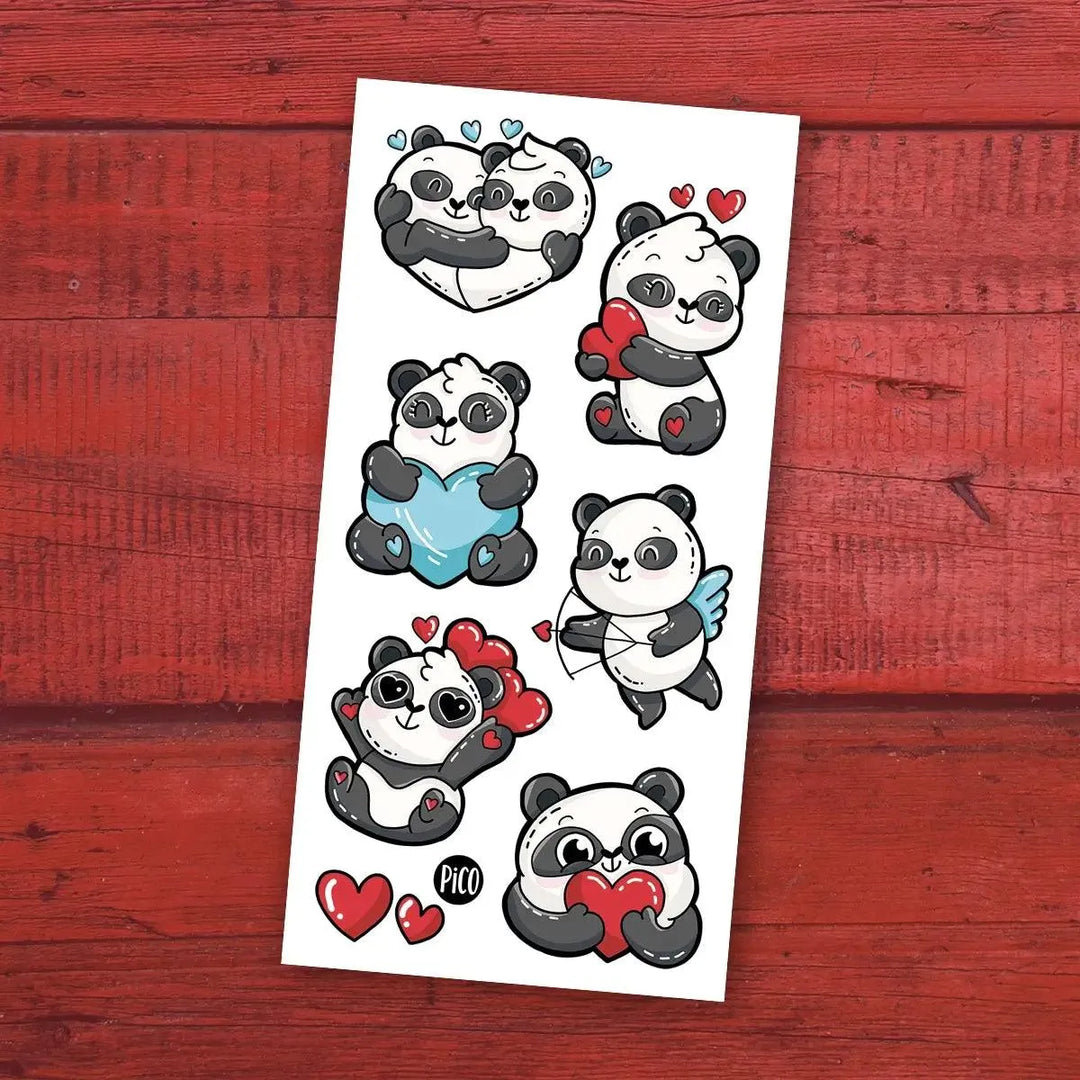 Promo de St-Valentin - Ensemble de 6 tatouages Tatouages temporaires PiCO Tatoo