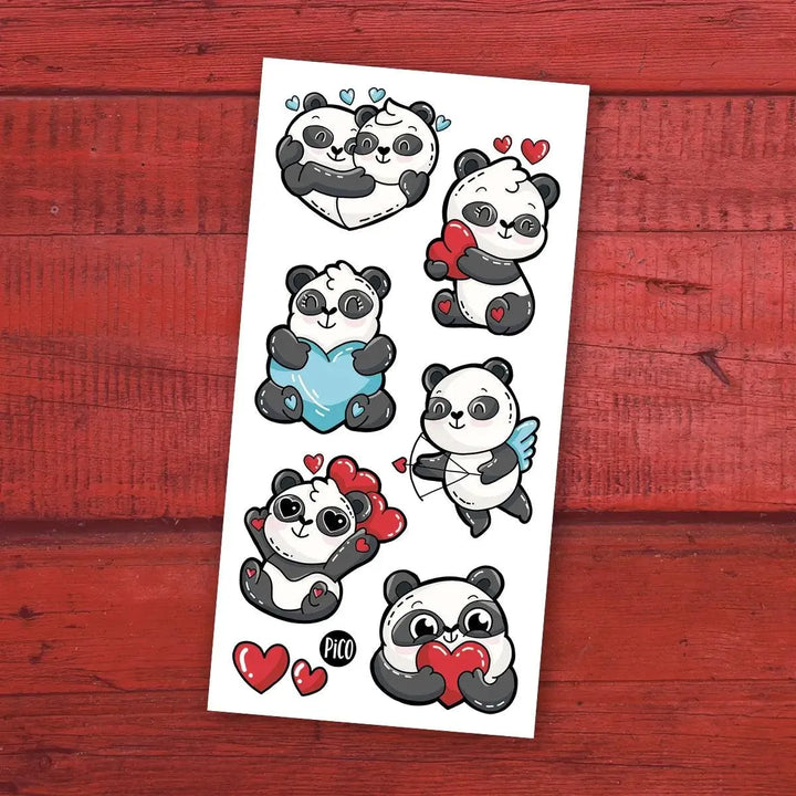 Promo de St-Valentin - Ensemble de 6 tatouages Tatouages temporaires PiCO Tatoo