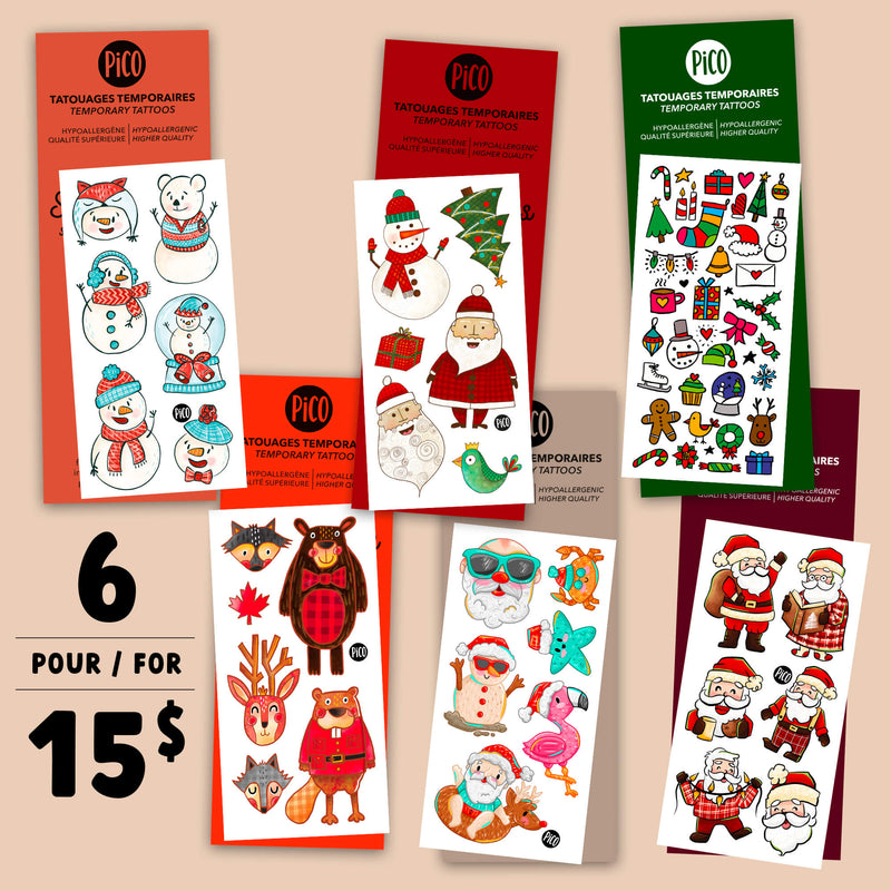 Christmas Promo - Set of 6 winter tattoos