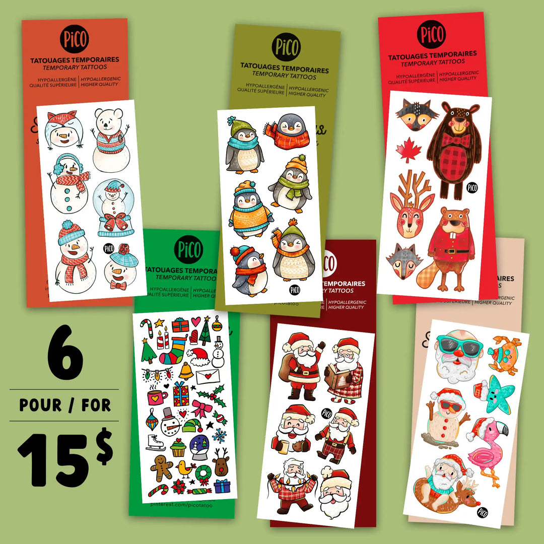 Christmas Promo - Set of 6 winter tattoos