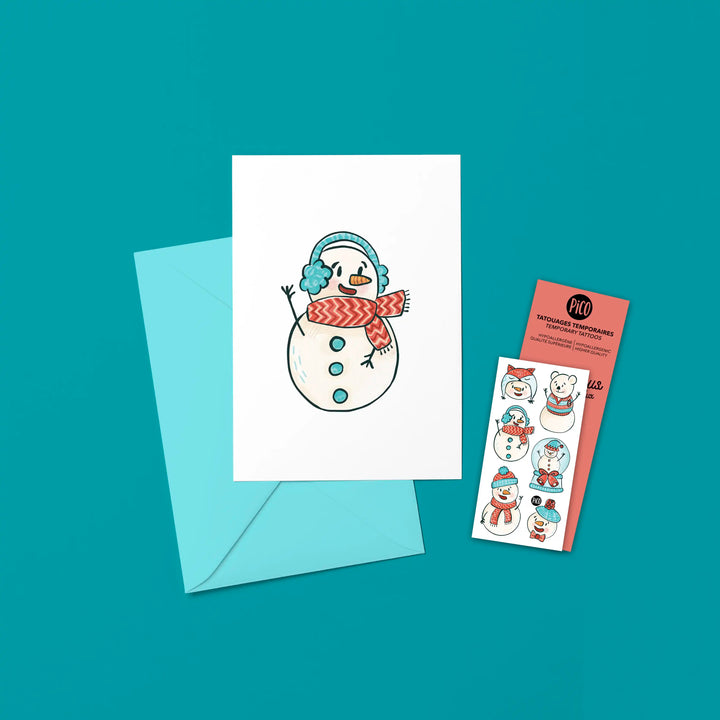 Greeting card - The snowmen