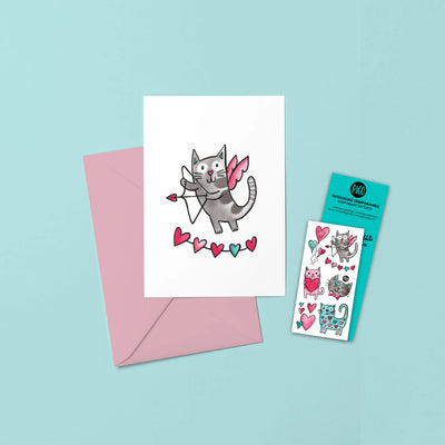 Greeting card - Cats in love