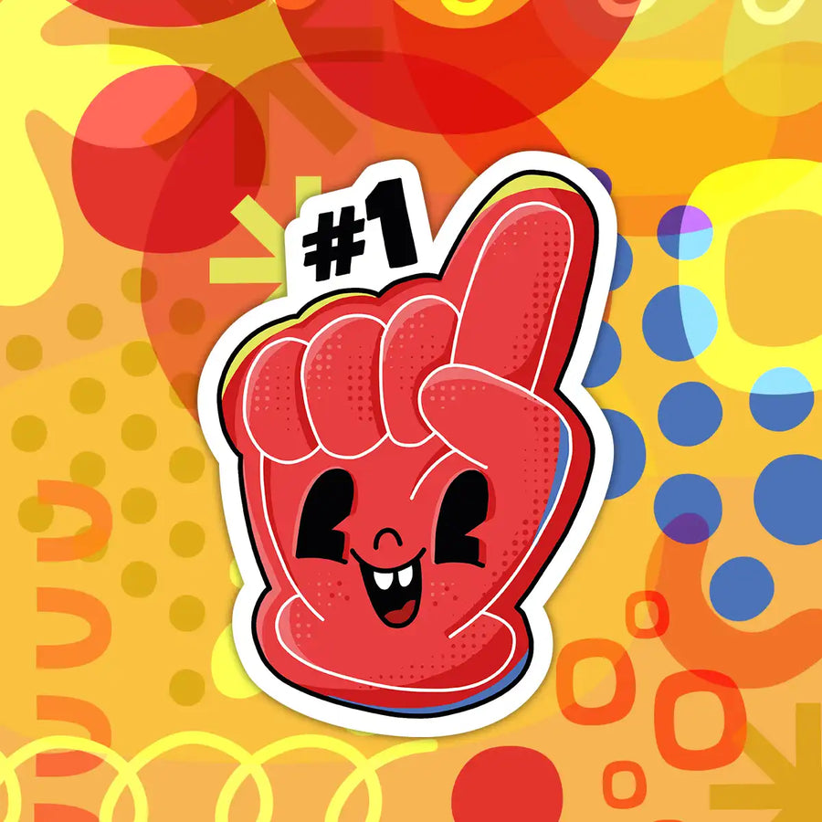 Autocollant en vinyle Vinyle-Fan Sport, personnage sportif animé, couleurs vives, pour enfants 
Vinyle-Fan Sport vinyl sticker, animated sports character, bright colors, for kids