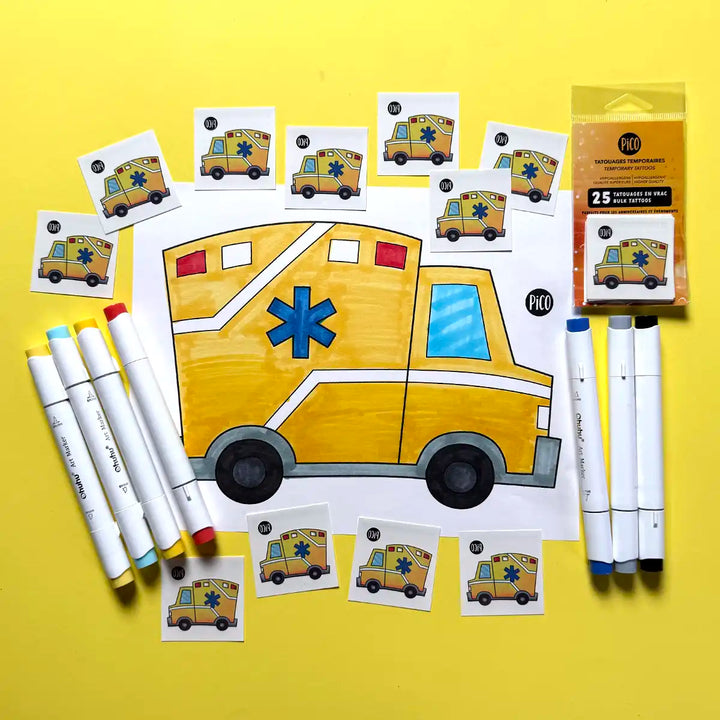 Free coloring page - The ambulance