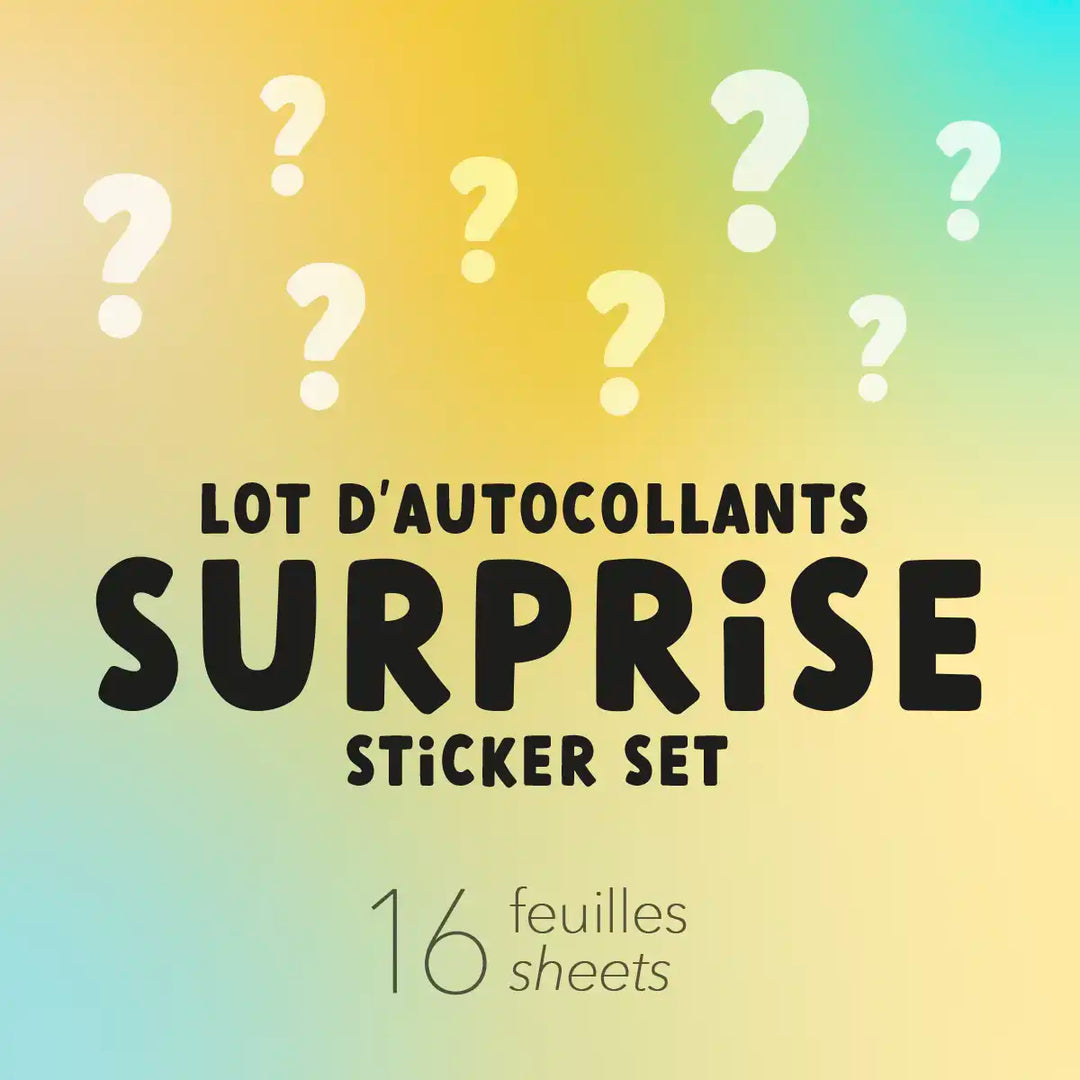 16 sheet surprise sticker pack