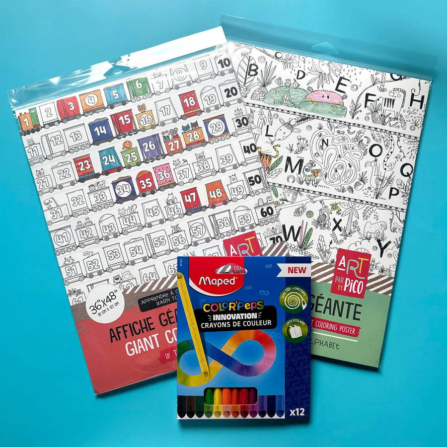 Lot avantageux - Affiches scolaires Coloriage PiCO Tatoo