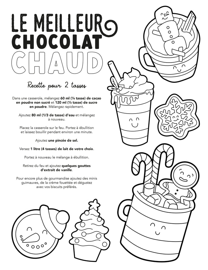 Free coloring page - The best hot chocolate