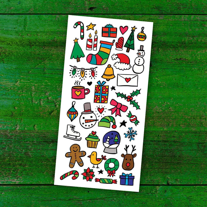 Promo de Noël - Ensemble de 6 tatouages hivernaux Tatouages temporaires PiCO Tatoo
