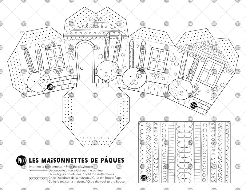 Easter Cottages - Digital Download