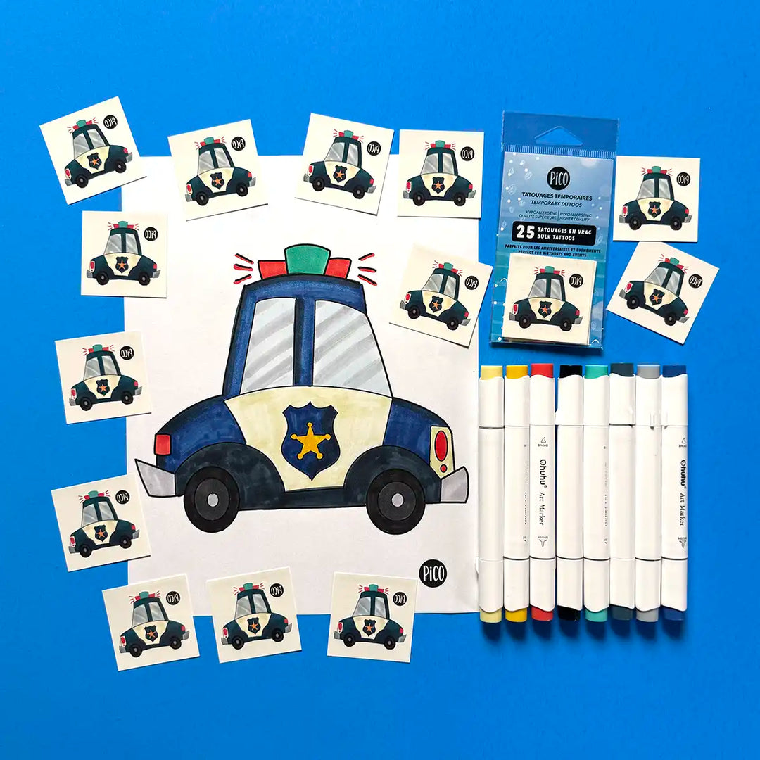 Free coloring page - Police car