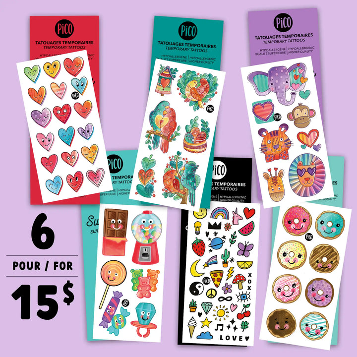 Valentine's Day Special - Set of 6 Tattoos