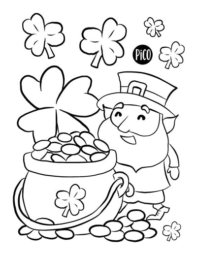 Coloriage à imprimer gratuit PDF - Célébrons la Saint-Patrick