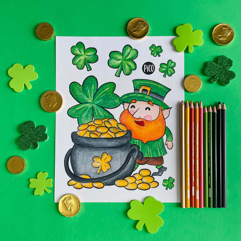 Coloriage à imprimer gratuit PDF - Célébrons la Saint-Patrick