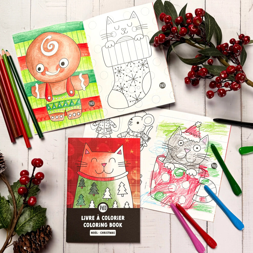 Mini livre à colorier - Noël Livres d'activités PiCO Tatoo