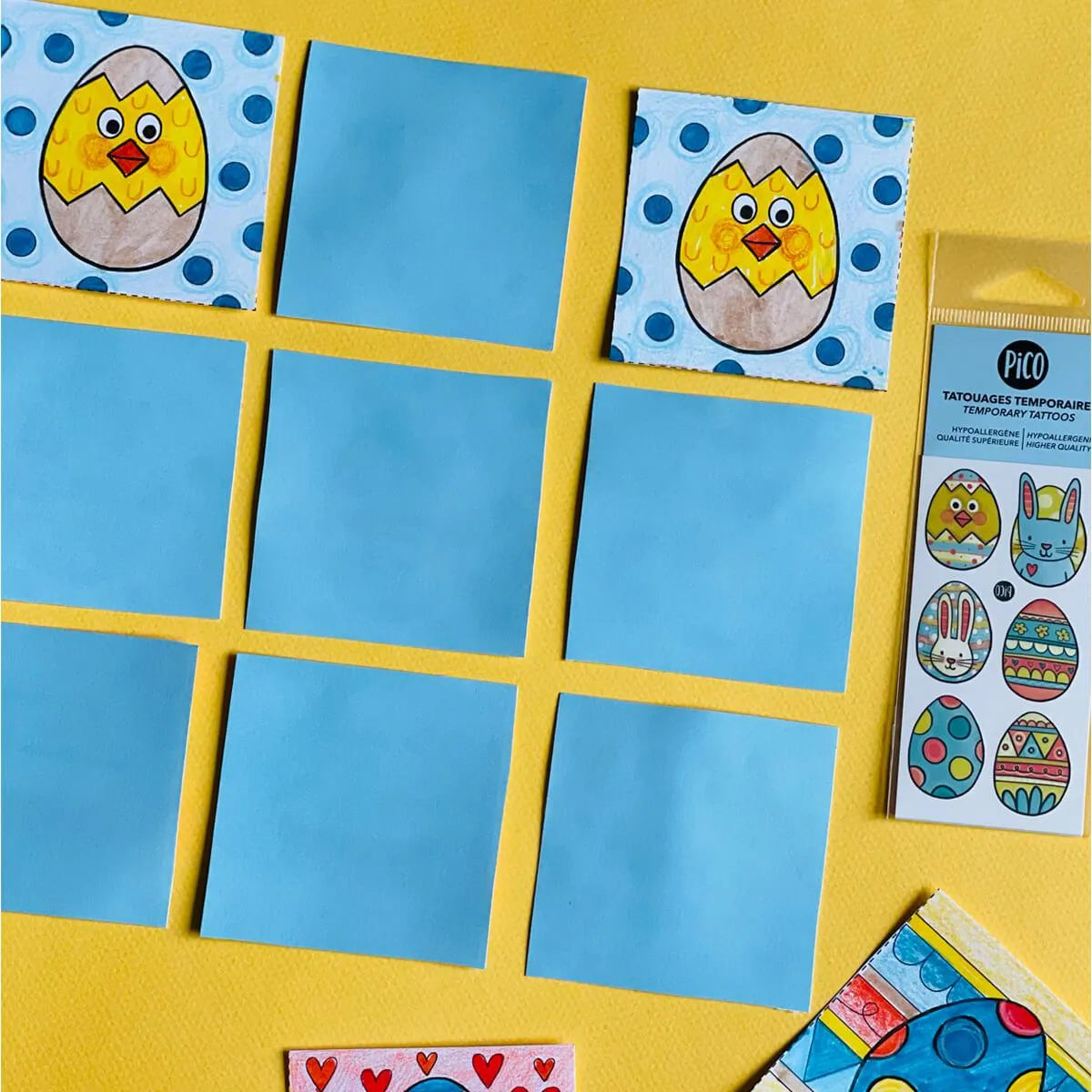 Free Printable Coloring Page: Memory Game for Kids – PiCO Tatoo