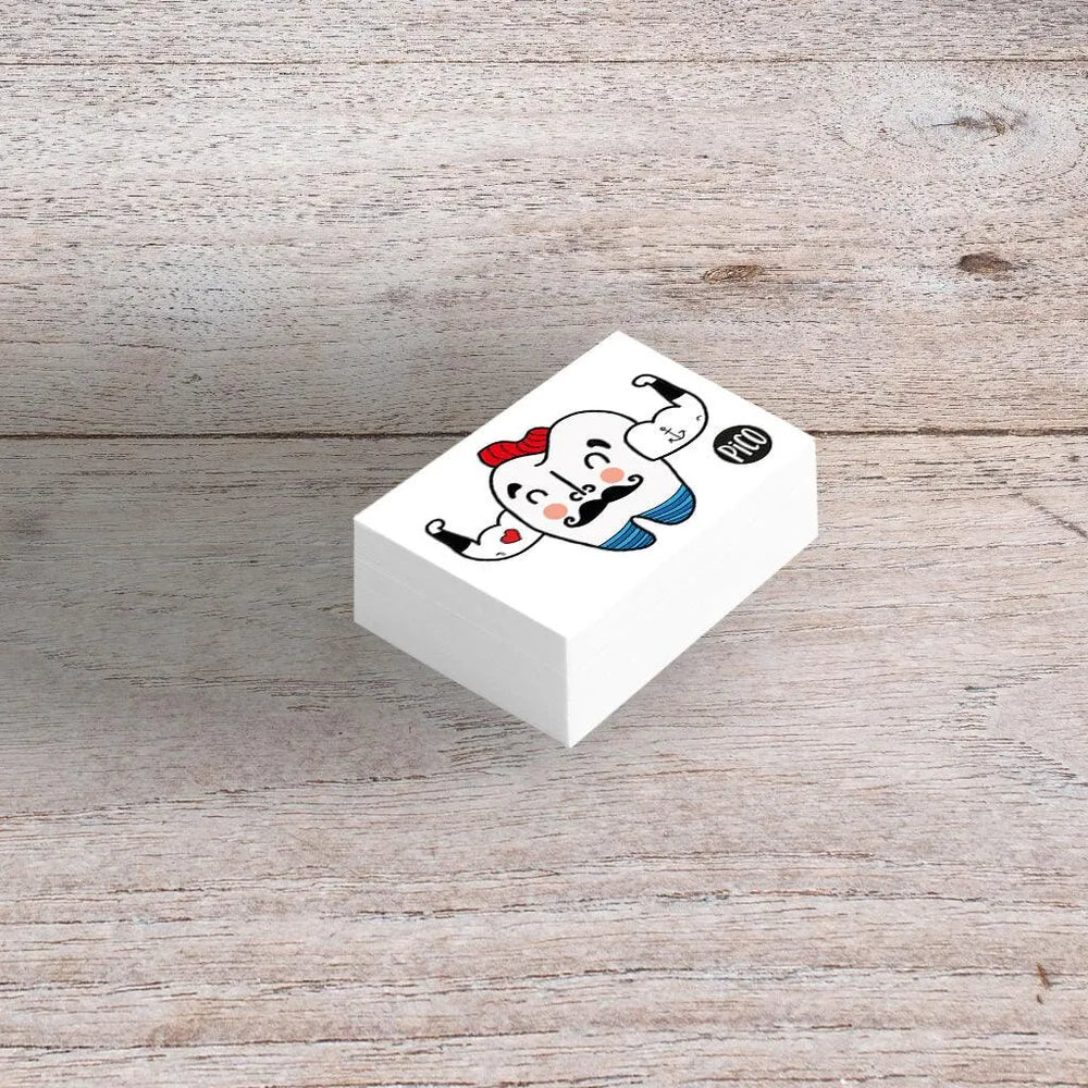 PiCO Tatoo, tatouages temporaires en vrac/ La dent homme fort.
