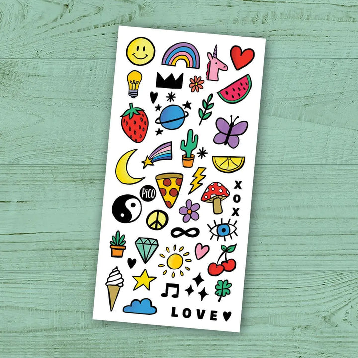 Tatouages temporaires doodles par PiCO Tatoo