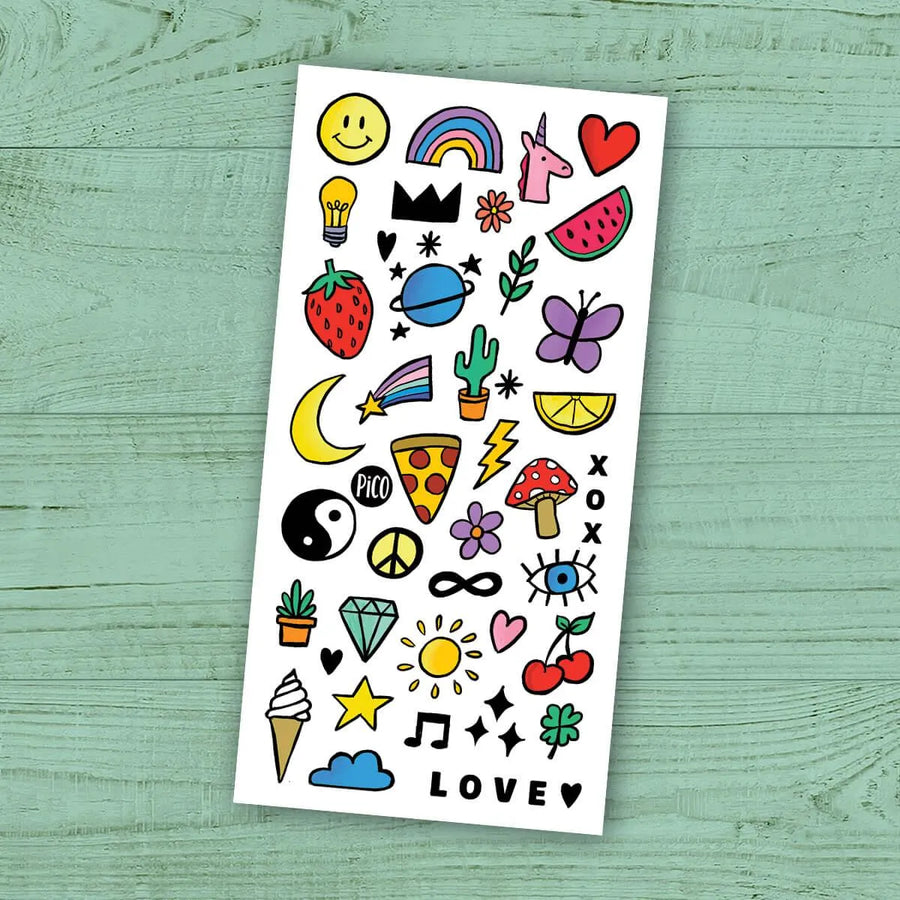 Tatouages temporaires doodles par PiCO Tatoo