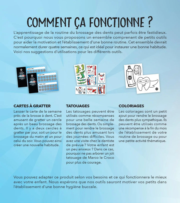 Ensemble d'apprentissage au brossage de dents