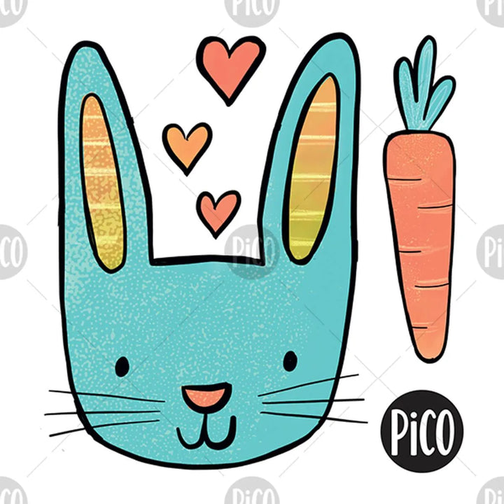 Lapin de Pâques en vrac fait par PICO Tatoo