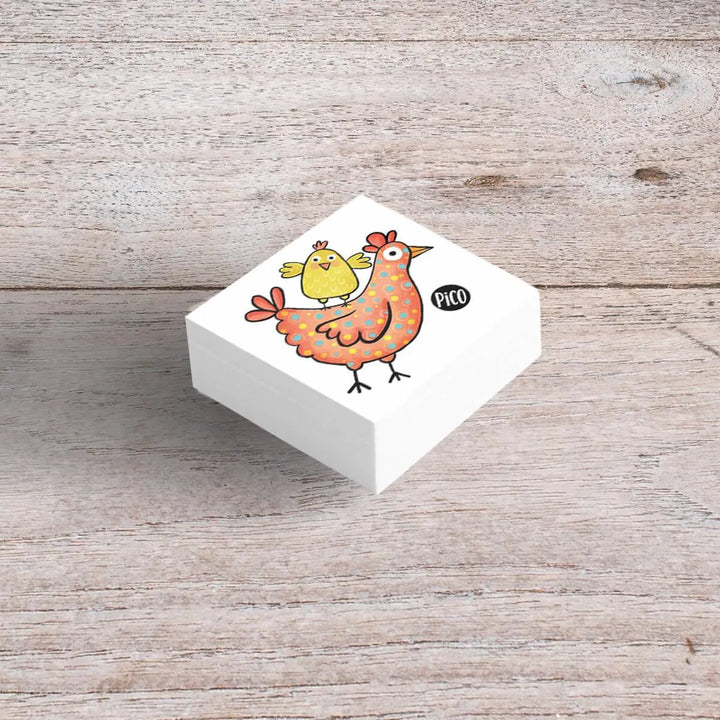 Tatouages temporaires  de poule et poussin, PiCO Tatoo.