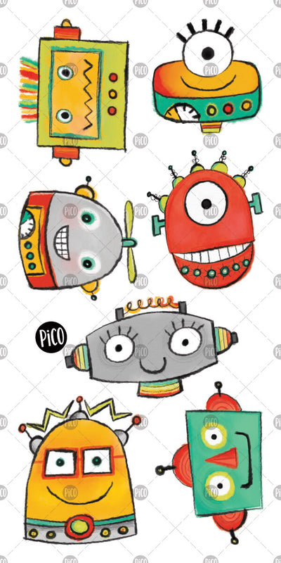 PiCO Tatoo, Robots temporary tattoos.