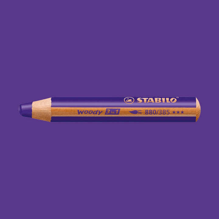 Crayon woody 3 en 1  couleur individuel Stabilo