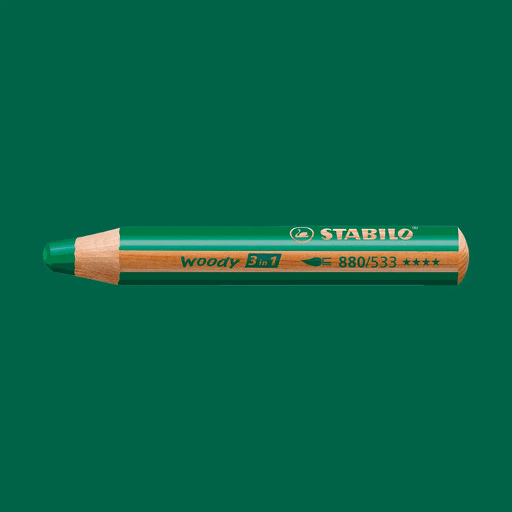 Crayon woody 3 en 1  couleur individuel Stabilo