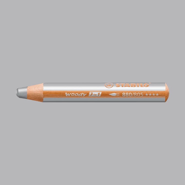 Crayon woody 3 en 1  couleur individuel Stabilo