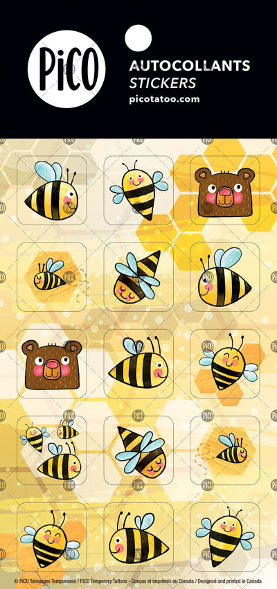 Beautiful bees stickers, PiCO Tatoo