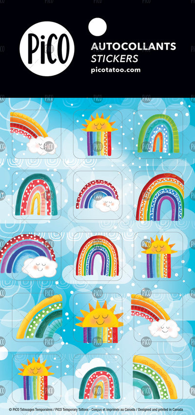 PiCO Tatoo, autocollants, arcs-en-ciel / Rainbows stickers